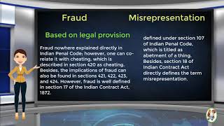 What is Difference Between Fraud amp Misrepresentation [upl. by Anirpas]