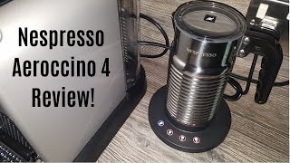 Nespresso Aeroccino 4 Milk Frother Review  Worth upgrading from the Aeroccino 3 [upl. by Trebron]