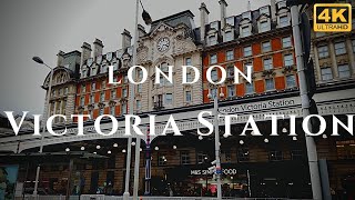 London Victoria Station Walk Through England 4K [upl. by Tench]