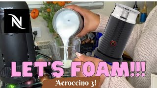 How To Foam Milk With Aeroccino 3 Make Coffee With Foam Tips amp Tricks  Easy Foamed Latte Recipe [upl. by Acirrehs]