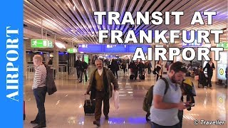 TRANSIT WALK AT FRANKFURT Airport FRA Terminal 1  Connection Flight Transfer Arriving amp Departing [upl. by Ellerahc]