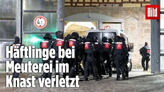 Gefängnismeuterei Polizei stürmt Knast in Thüringen  JVA Untermaßfeld [upl. by Ennaegroeg499]